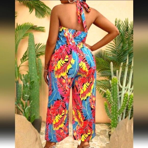 Tropical Jumpsuit size 4Xl - Picture 6 of 6